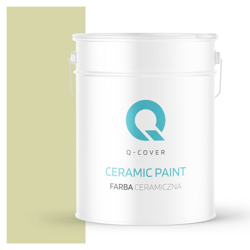 Farba Ceramiczna Do Ścian i Sufitów Q-Cover Groszkowy jasny H2464 Głęboki Mat 10L