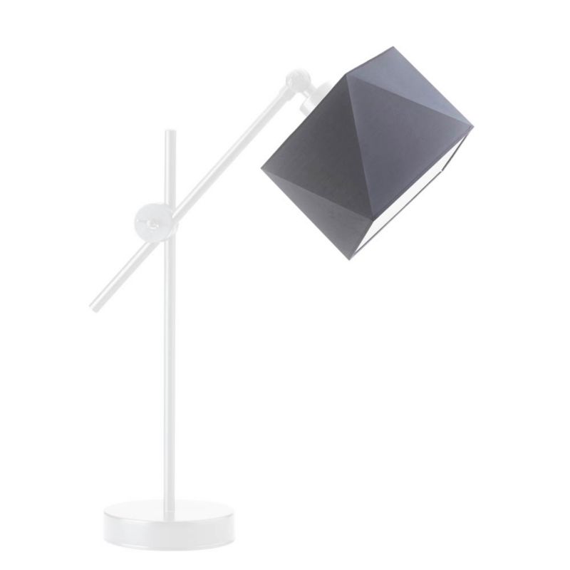 Lampka Nocna Volta Light Factory Modern Abażur Biały/Szary Diament 1xE27 1szt.