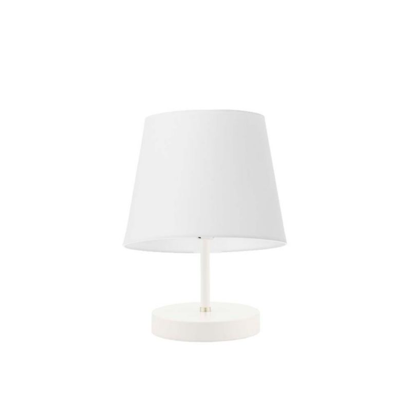 Lampka Nocna Volta Light Factory Picolo Abażur Biały/Biały Stożek 1xE27 1szt.