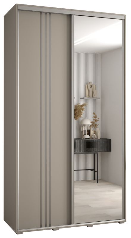 Szafa przesuwna Abiks 60 wysoka Dakota 7 140 kaszmir+kaszmir+srebr 1 szt