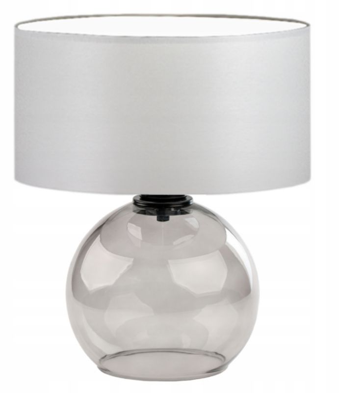 Lampka Nocna Volta Light Factory Piena Abażur Jasny szary 1xE27 1szt.