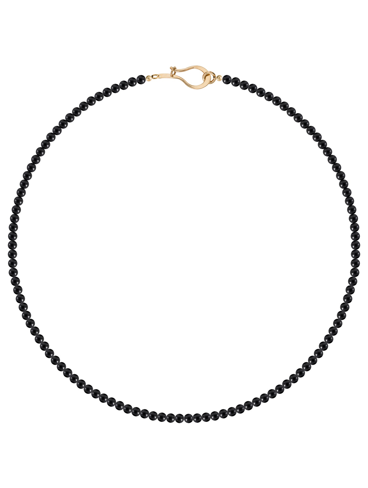 Musa Onyx Necklace - naszyjnik z onyksów z autorskim zapięciem, 42