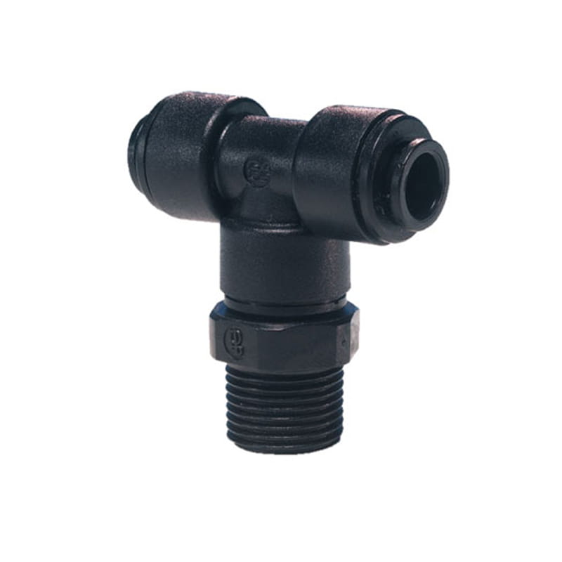 PM100813E John Guest złączka trójnik symetryczny szybkie złącze 2 x 8mm x gwint 3/8" BSP.