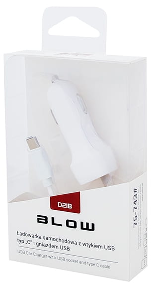 BLOW Ładowarka sam micro USBC 2,1A TYPC 75-743 12-24V - Henryx24