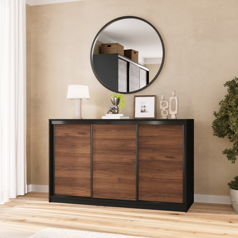 Loftowa komoda przesuwna z szufladami 160 cm LOFT