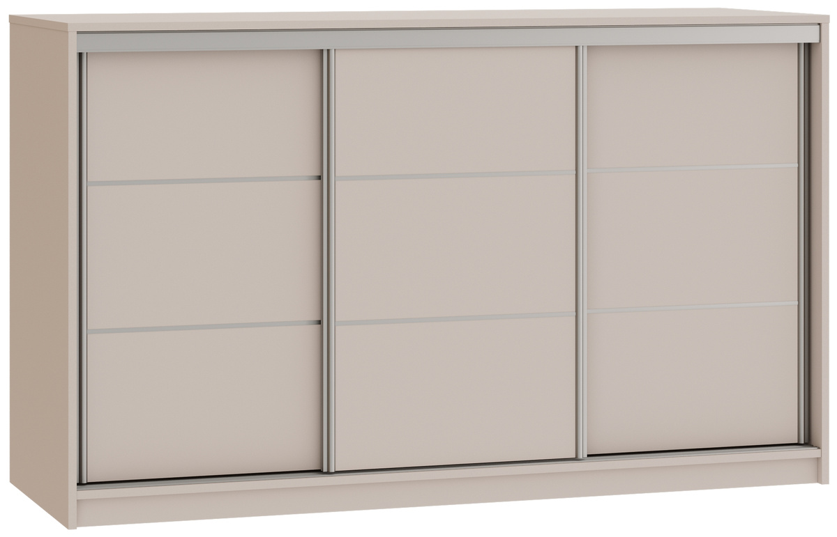 Beżowa komoda przesuwna 160 cm z szufladami do sypialni TOP