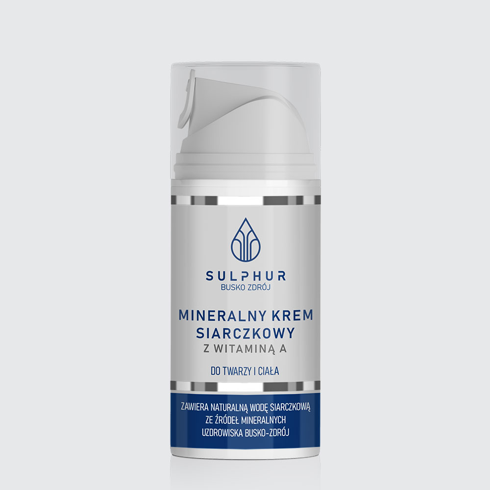 MINERALNY KREM SIARCZKOWY Z WIT. A 100ML