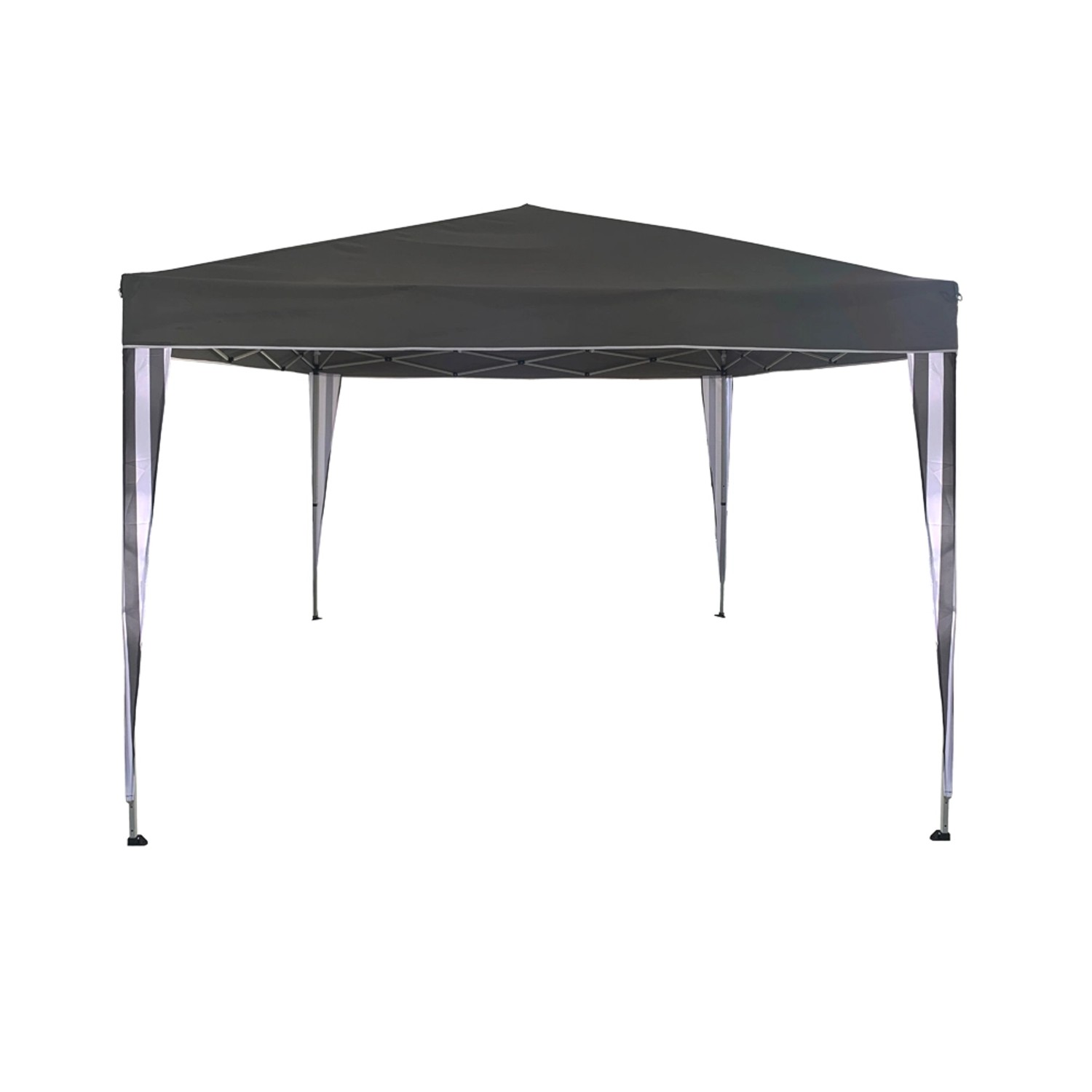 Pawilon ogrodowy z regulacją wysokości szary - 3 x 3 m