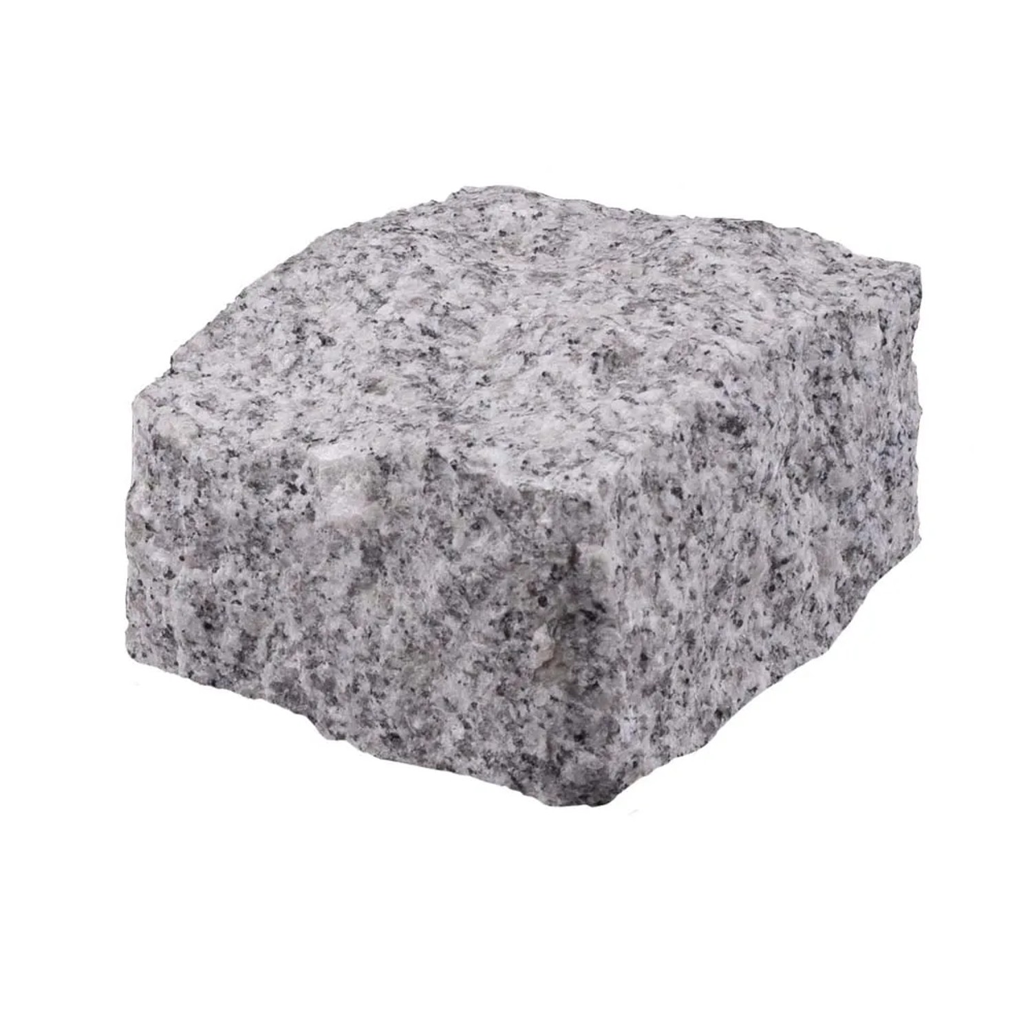 Kostka łupana granitowa jasnoszara - 9 x 9 x 5 cm