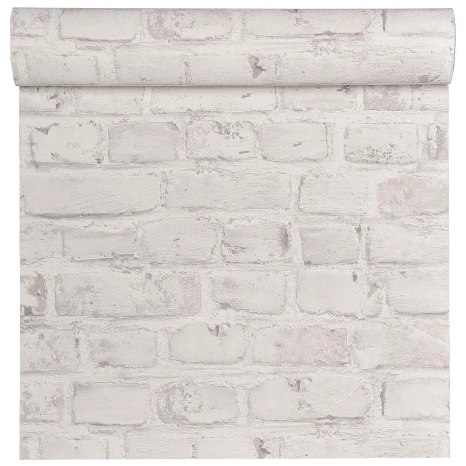 Tapeta winylowa na flizelinie CEGŁA biała