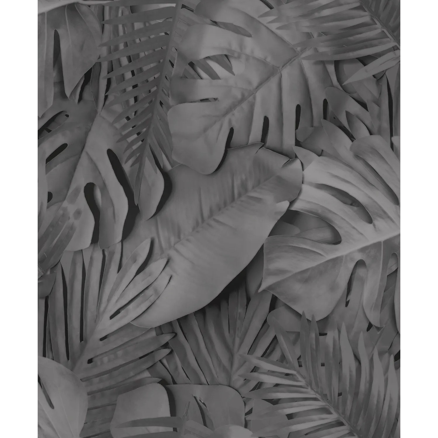 Tapeta winylowa na flizelinie czarne liście