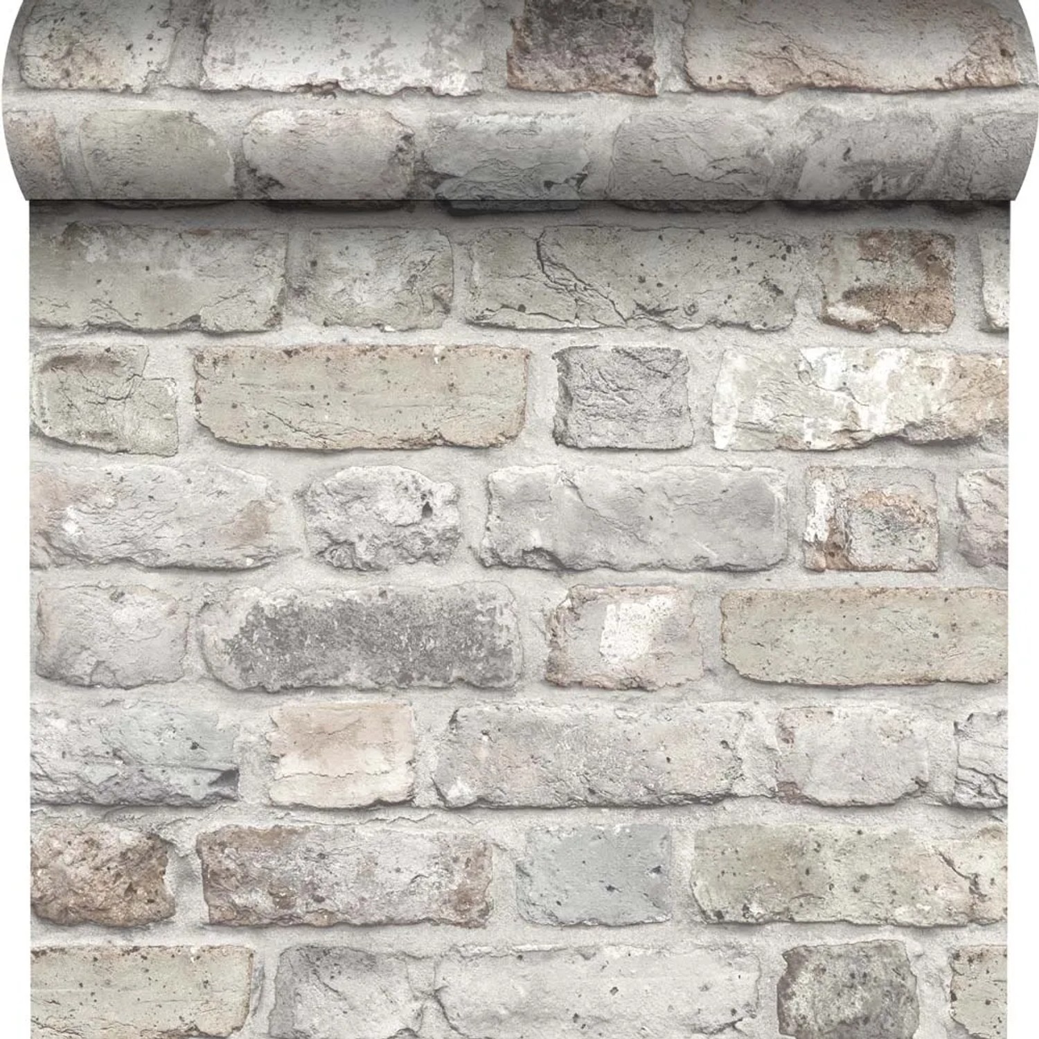 Tapeta winylowa na flizelinie RUSTIC BRICK szara