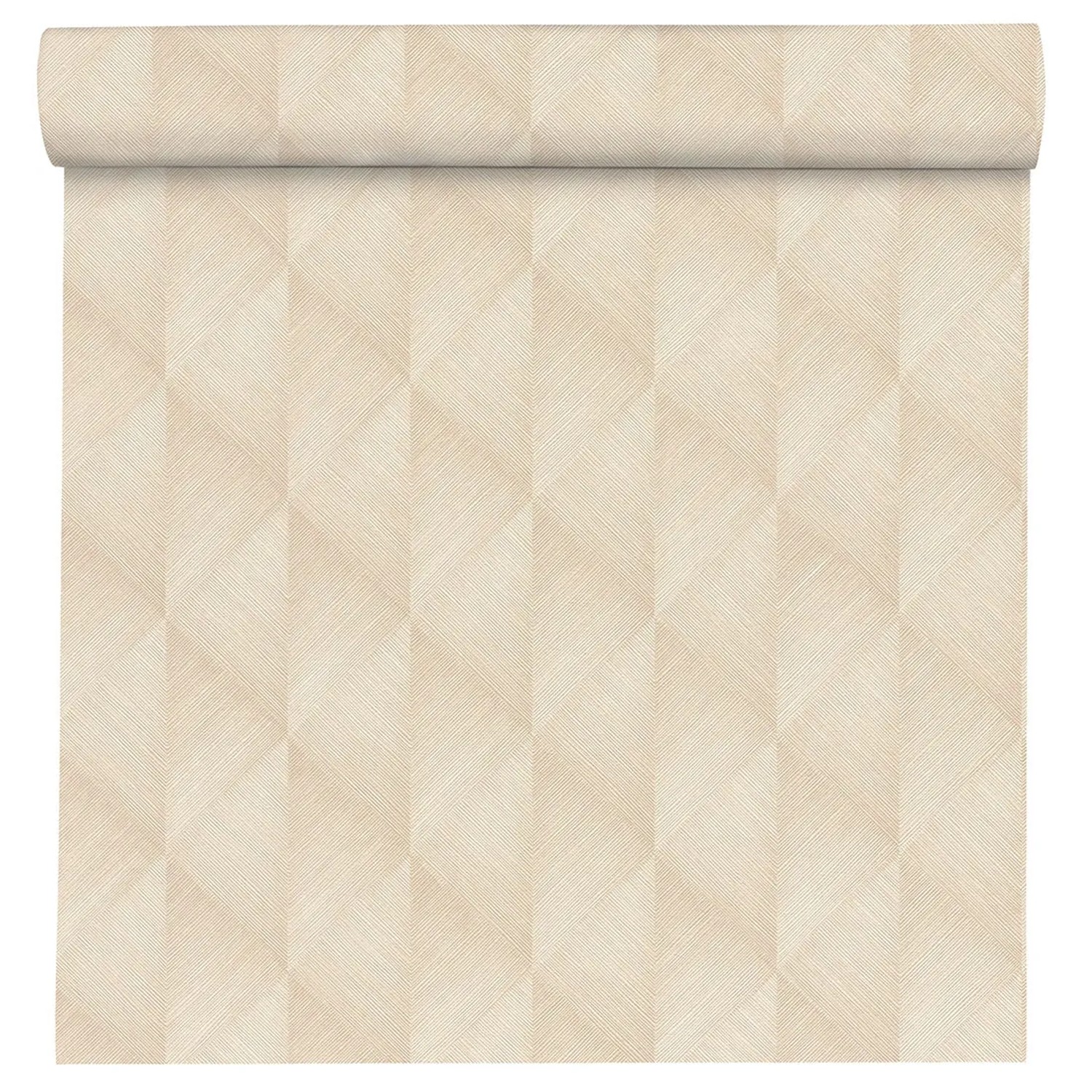 Tapeta winylowa na flizelinie GEOMETRIA beżowa