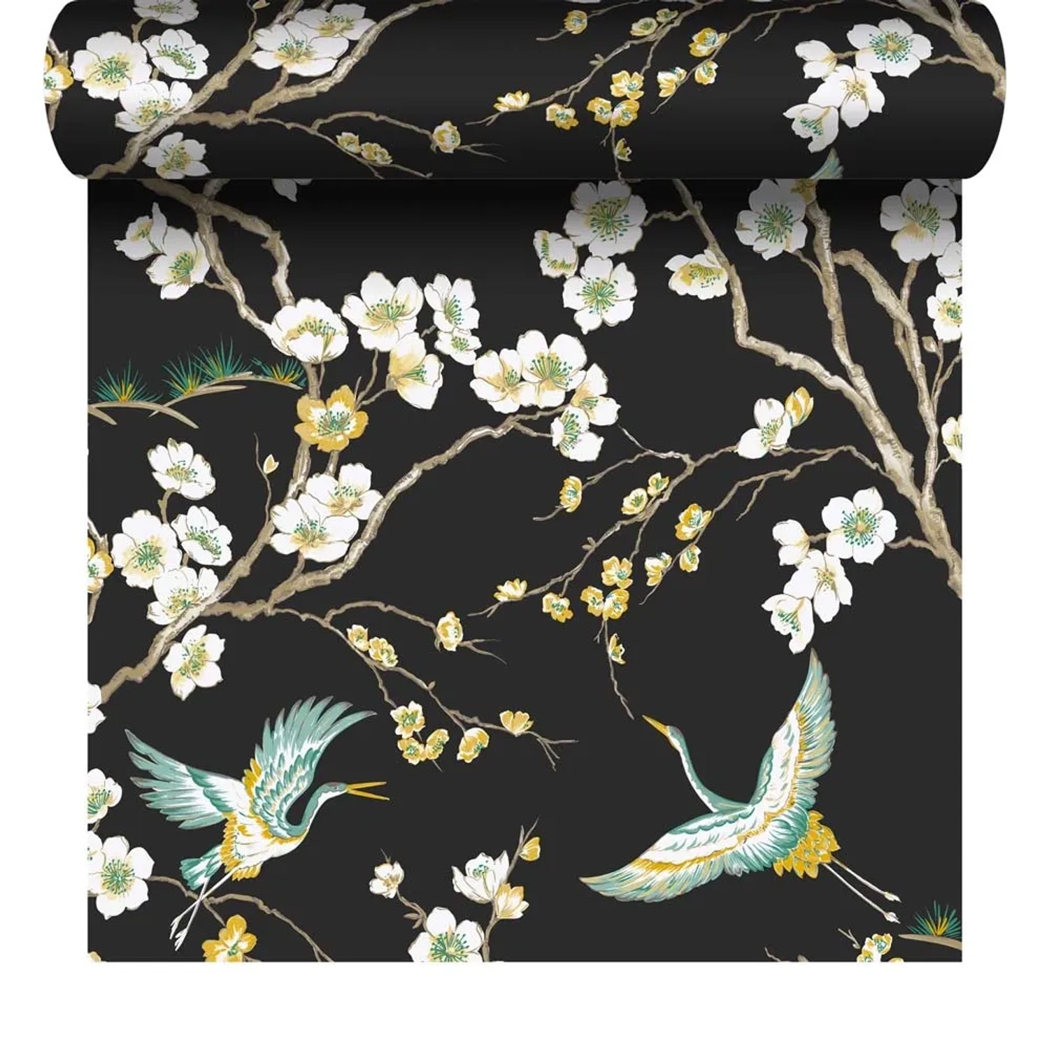 Tapeta winylowa na flizelinie JAPAN czarna