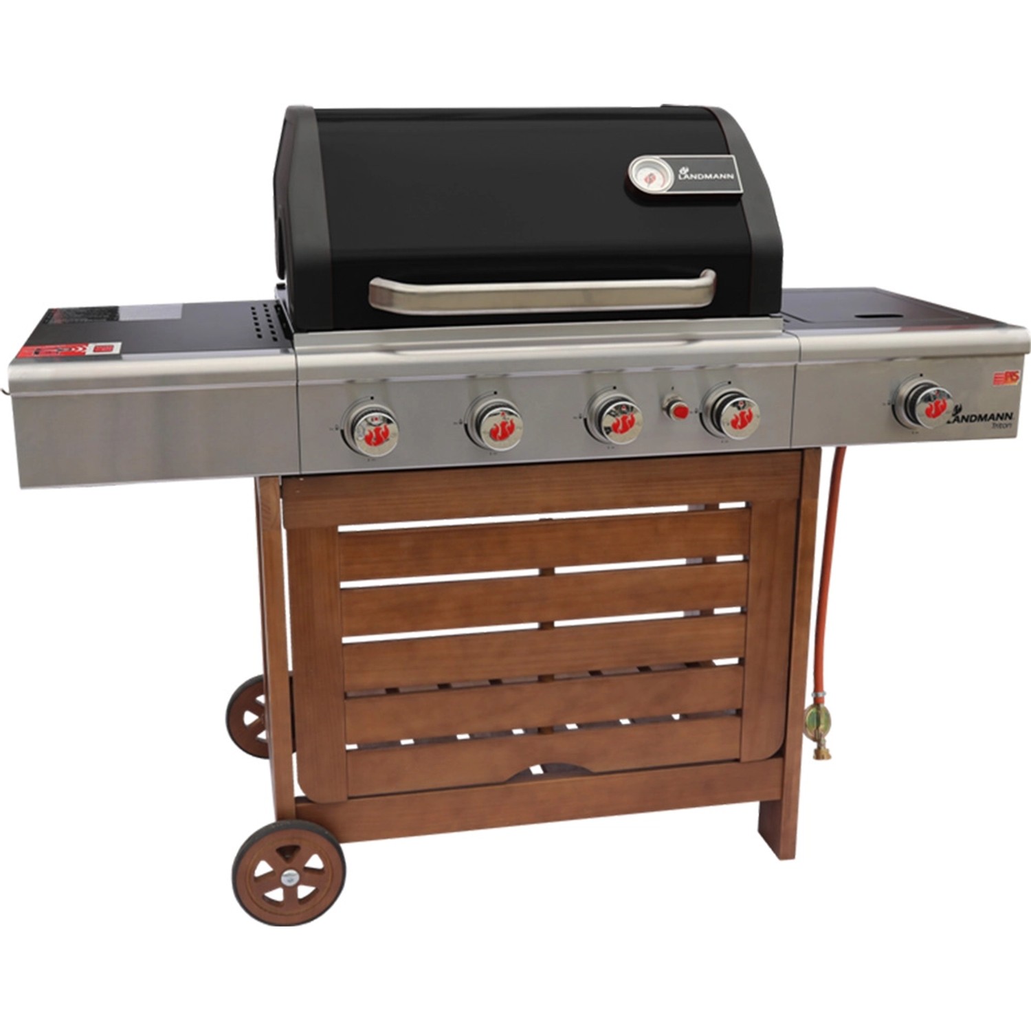 Landmann Grill gazowy TRITON WOOD PTS 4+1-palnikowy 15,0 kW