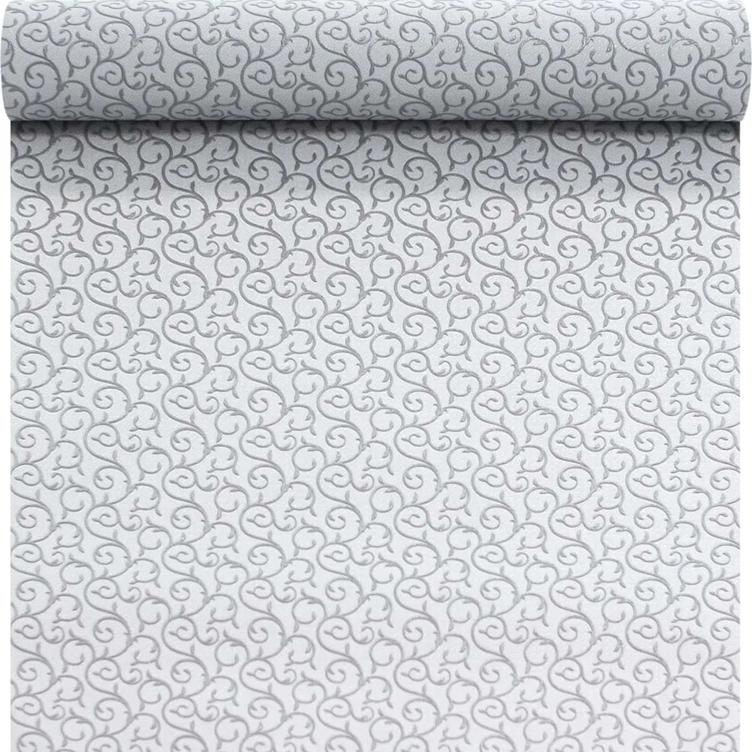 Tapeta winylowa na flizelinie ORNAMENT popielata