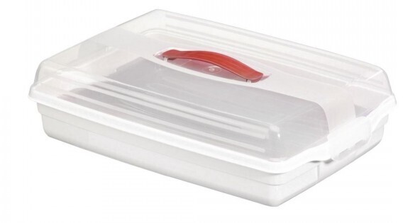 Outlet: USZKODZONY Pojemnik na ciasto Curver, prostokątny, 29.5x45cm, transparentny