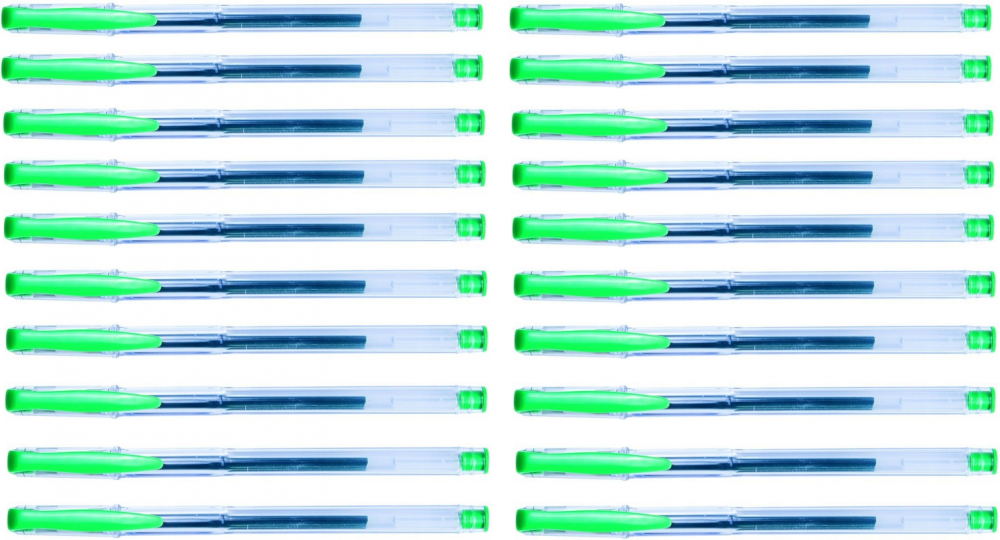 20x Długopis żelowy Office Products Classic, 0.5mm, zielony