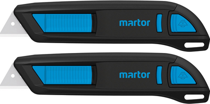 2x Nóż bezpieczny Martor Secunorm 300, z wymiennym ostrzem, czarny