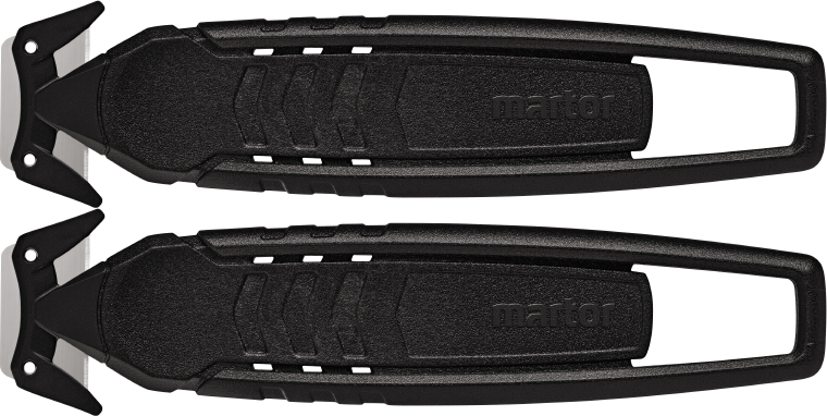 2x Nóż bezpieczny Martor Secumax 150, z niewymiennym ostrzem, czarny