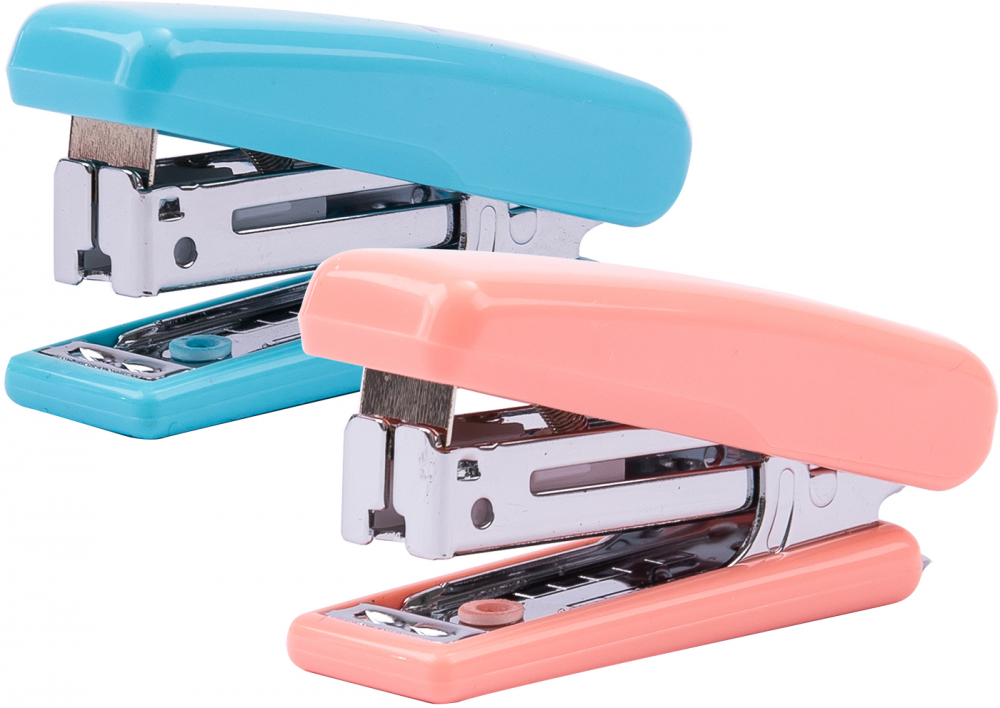 Zszywacz Deli Comiko, do 12 kartek, mix kolorów