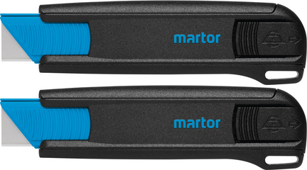 2x Nóż bezpieczny Martor Secunorm 175, z wymiennym ostrzem, czarny