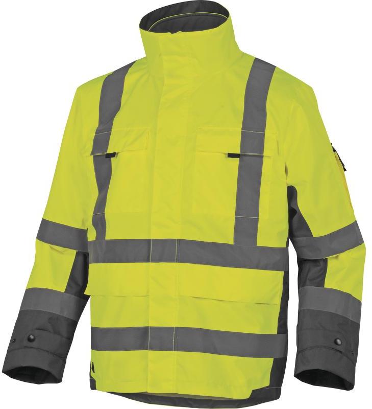Kurtka odblaskowa Delta Plus Tarmac 4w1, rozmiar M, żółto-szary