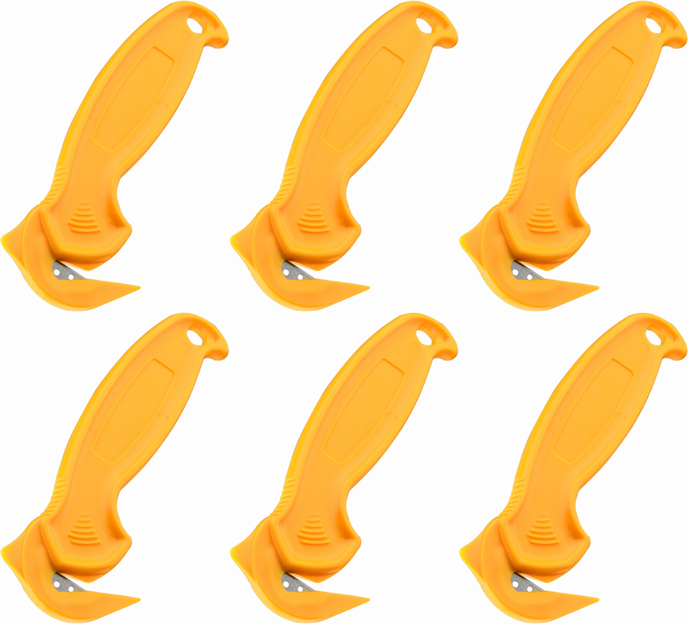 6x Nóż bezpieczny Grand GR-B02, mały, żółty