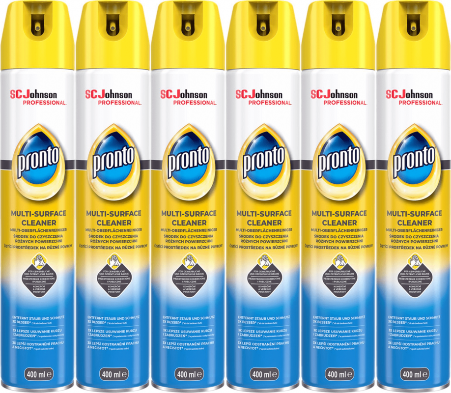 6x Środek do czyszczenia różnych powierzchni Pronto Multi Surface, spray, 400ml