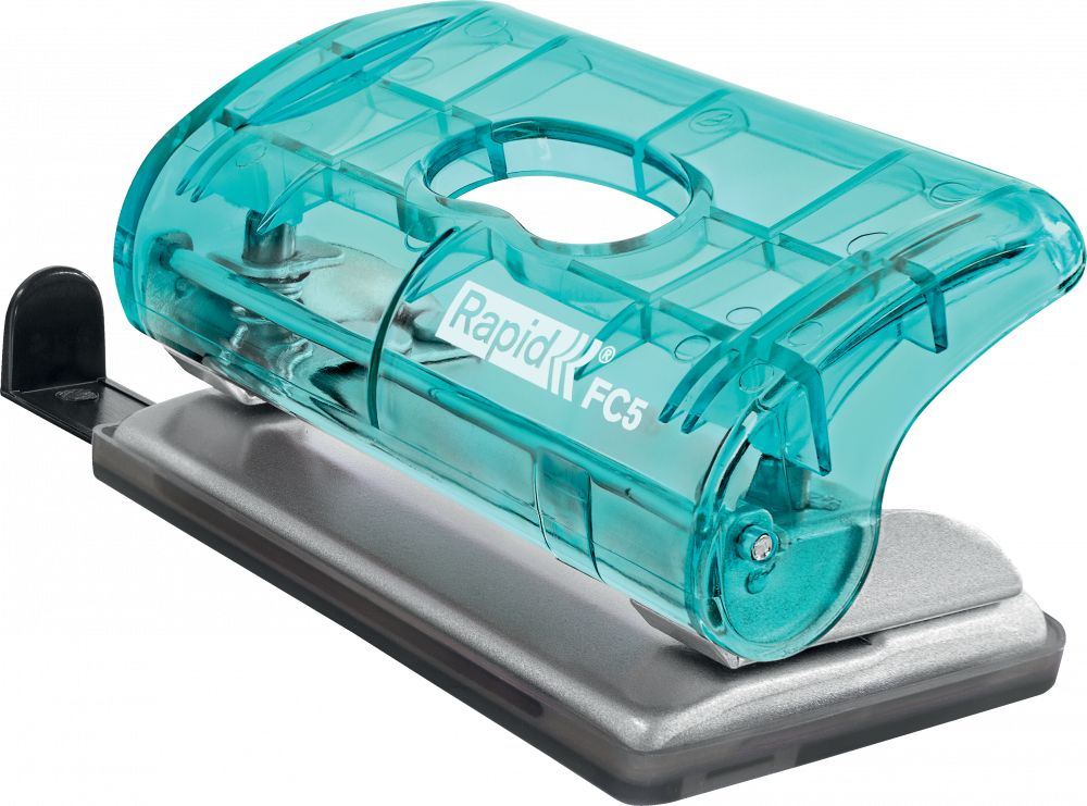 Dziurkacz Rapid Colour'Breeze FC5 mini, do 10 kartek, niebieski