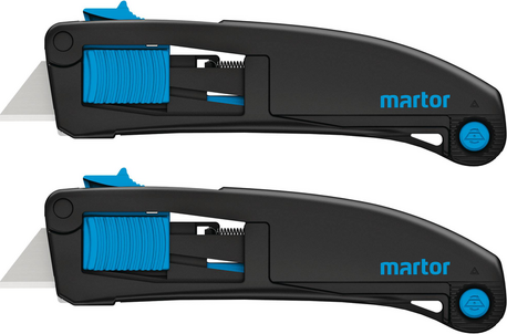 2x Nóż bezpieczny Martor Secupro Maxisafe, z wymiennym ostrzem, czarny