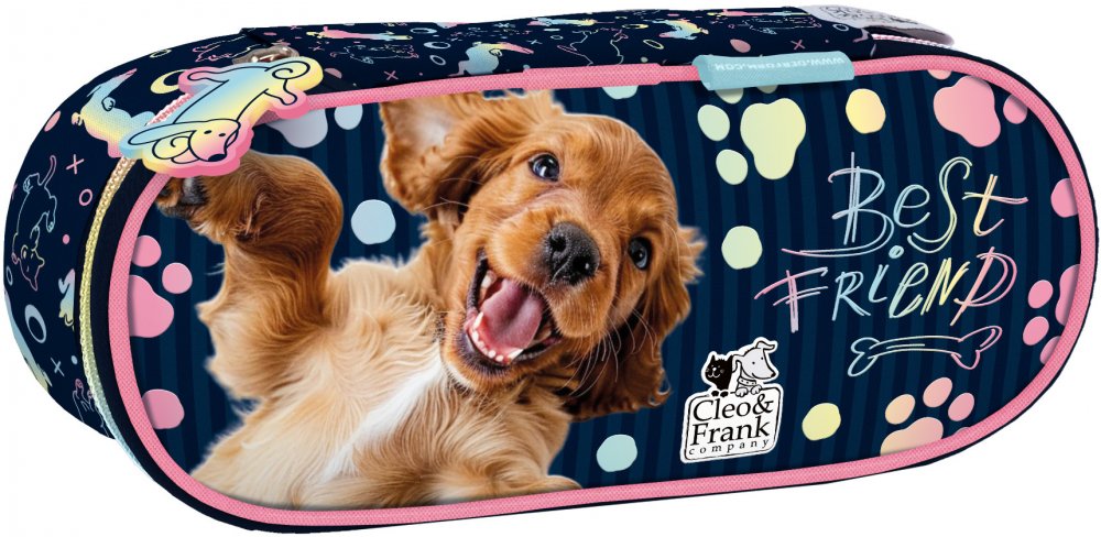 Piórnik szkolny Cleo&Frank (Pies), saszetka, bez wyposażenia
