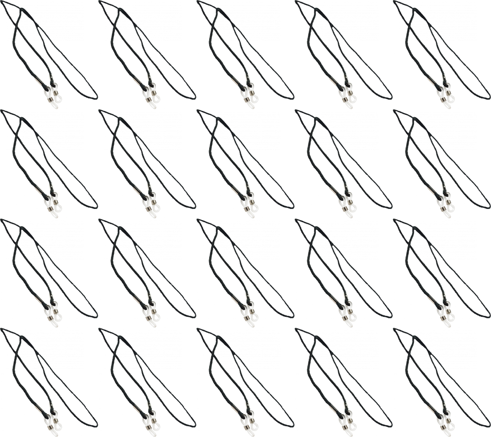 20x Sznurek do okularów 3M, czarny