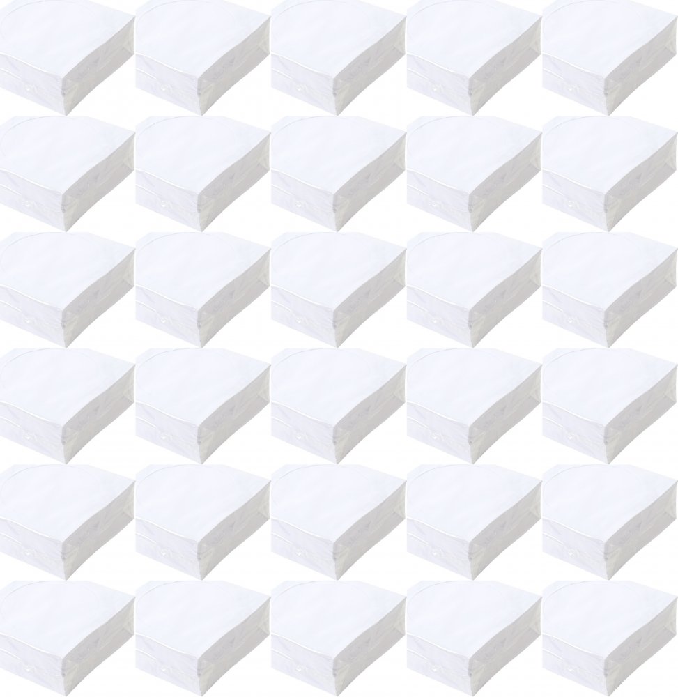 30x Koperta z oknem na CD/DVD Omega, 100 sztuk, biały