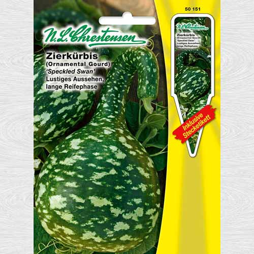 1 pac, Dovlecel ornamental Speckled Swan - Semințe: Mod de ambalare: 1 pac