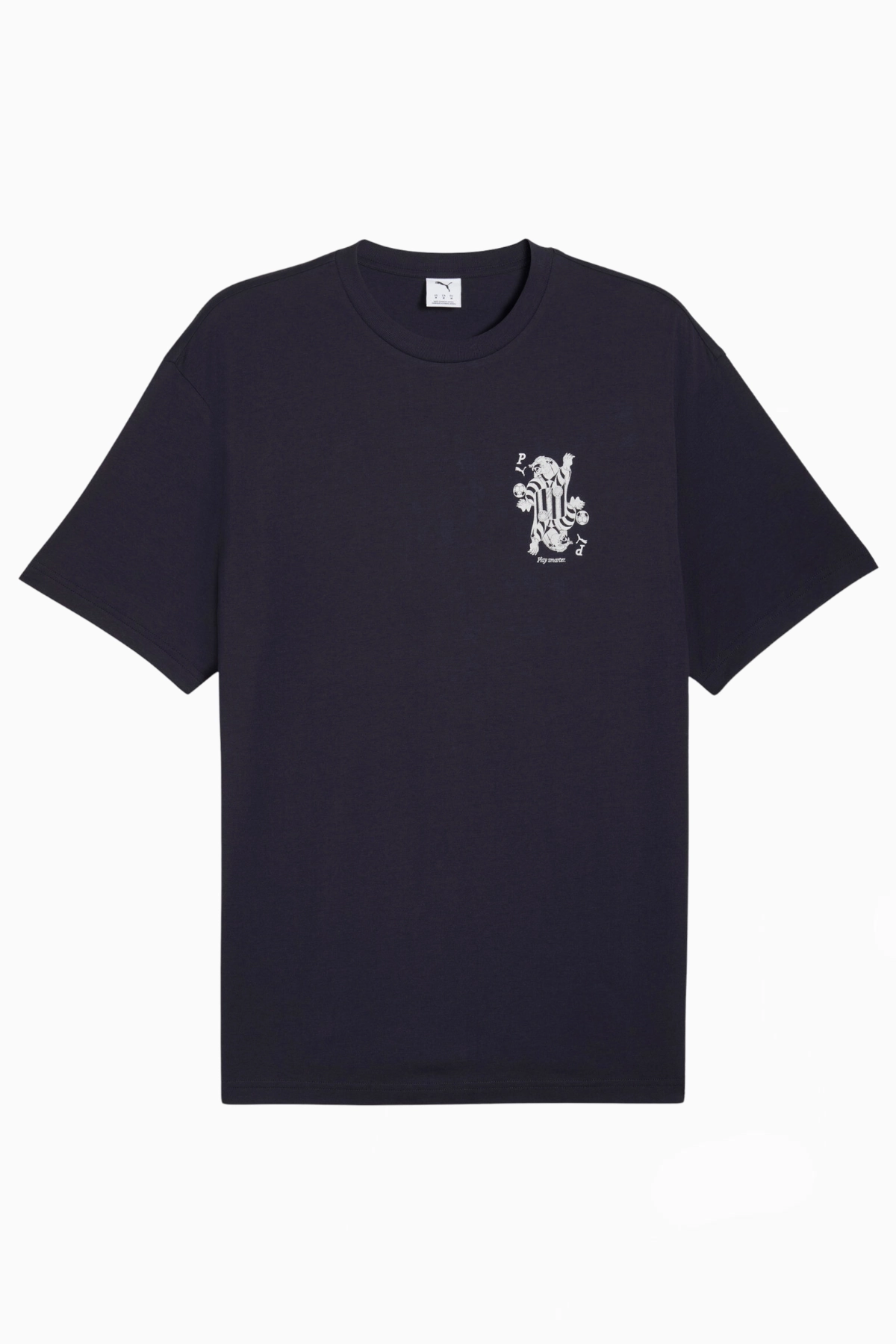 Koszulka Puma Graphic Card Play Relaxed Tee - Granatowy