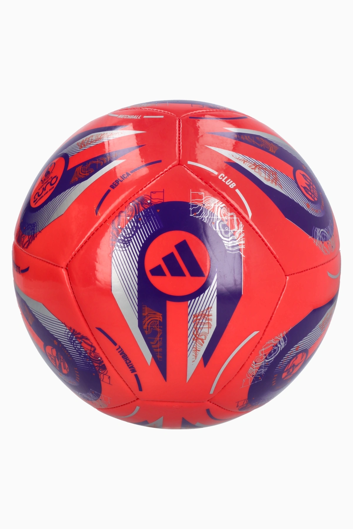 Piłka adidas Women's EURO 2025 Club rozmiar 3 - Pomarańczowy