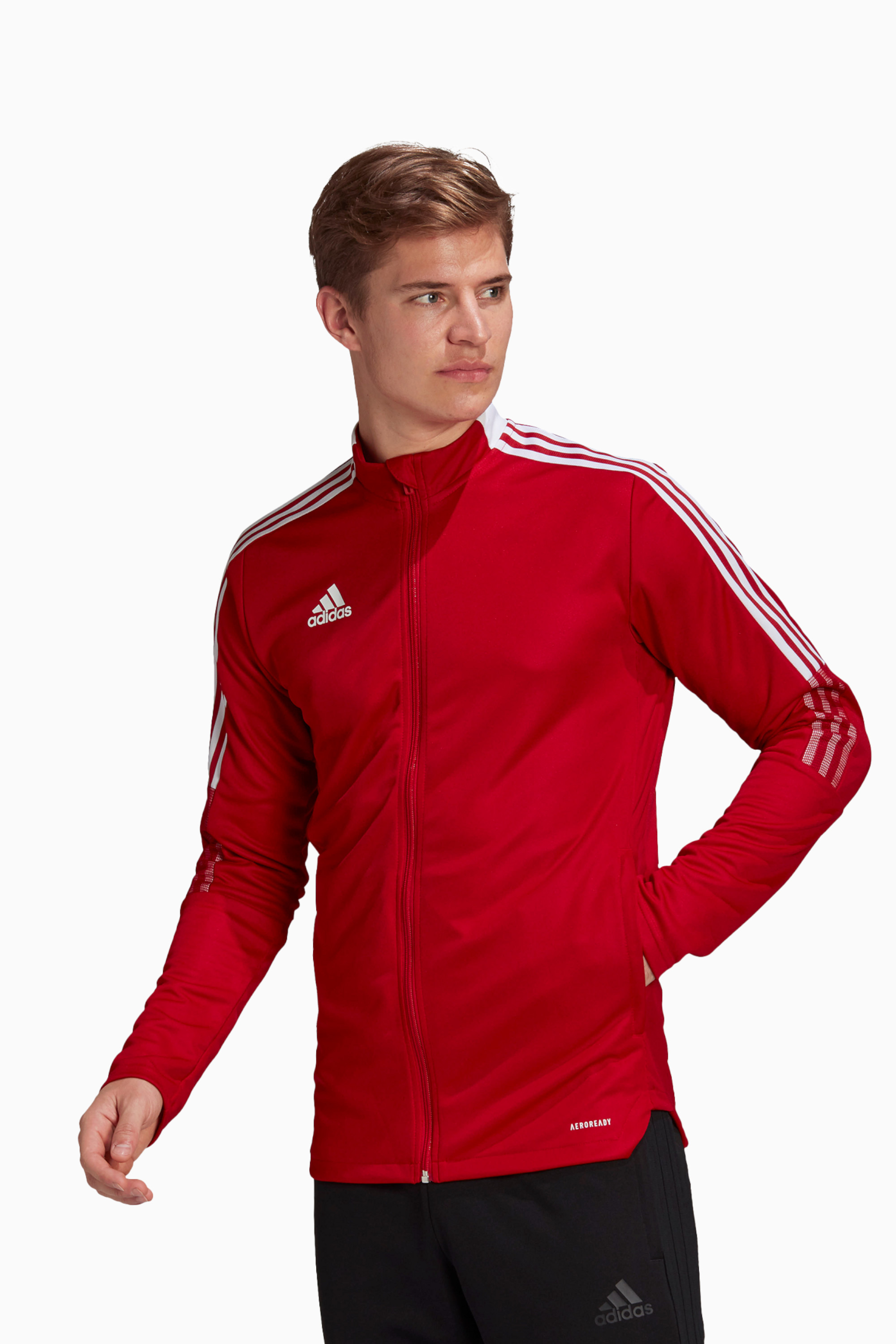 Bluza adidas Tiro 21 Track FZ - Czerwony