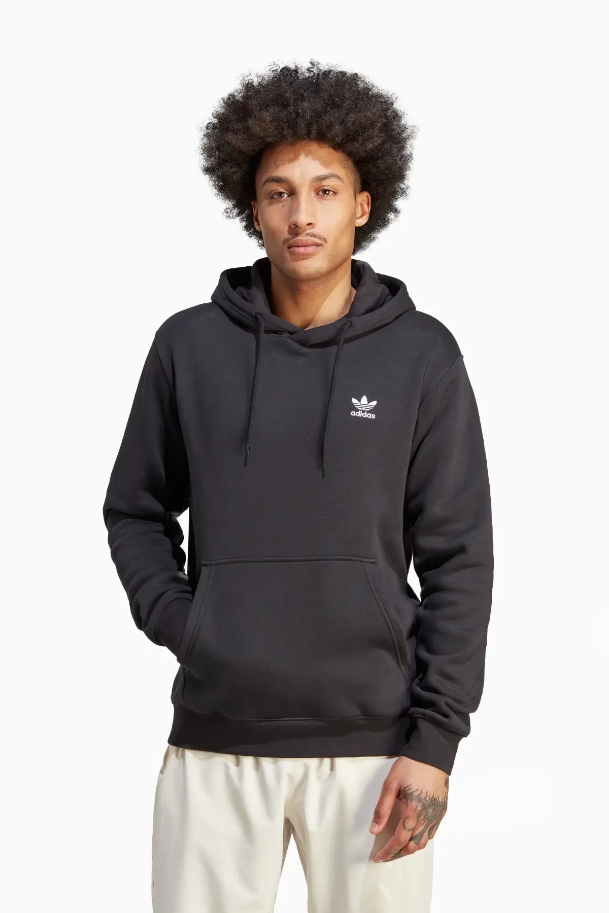 Bluza z kapturem adidas Trefoil Essentials - Czarny