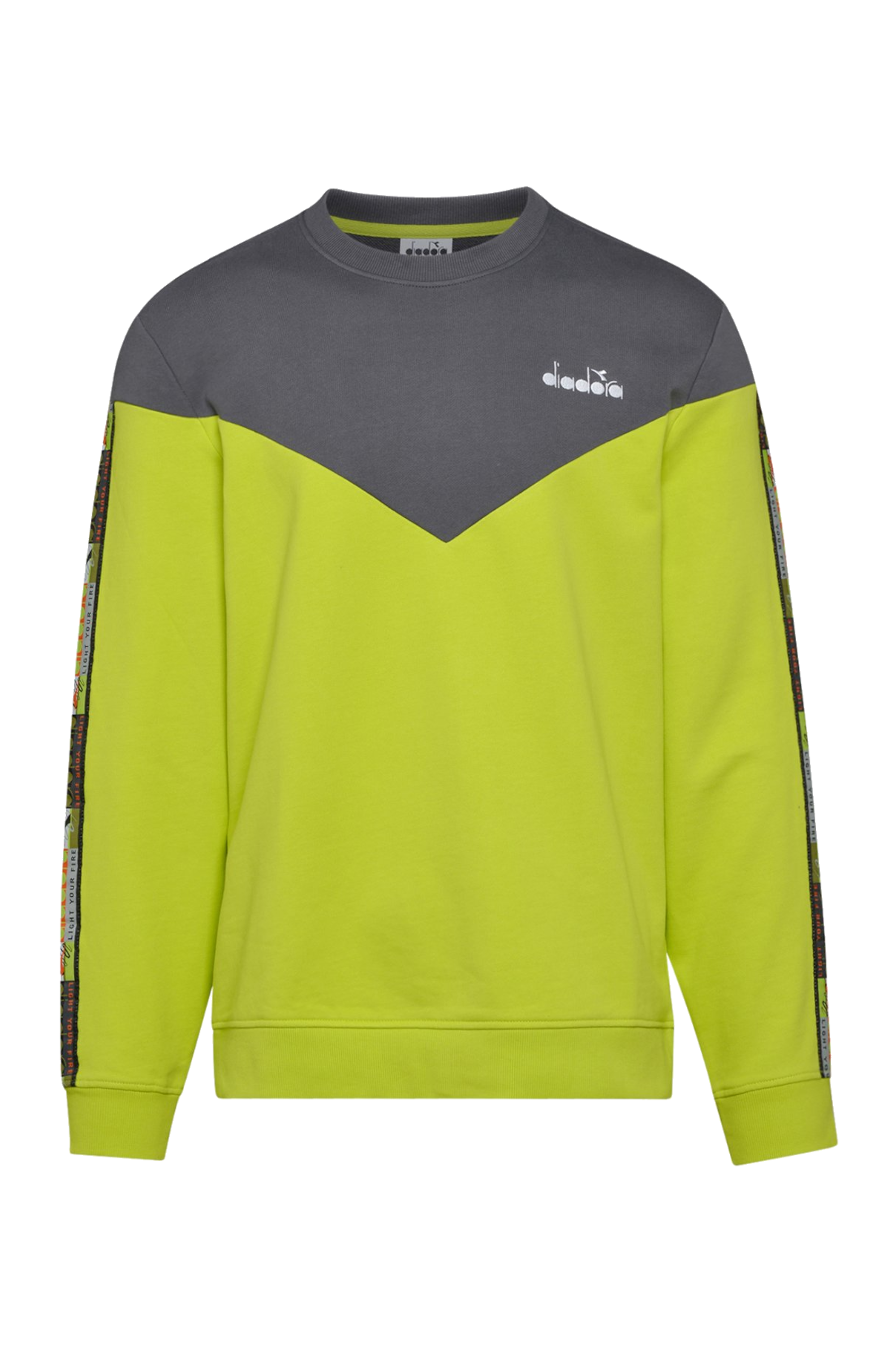 Bluza Diadora Crew 5palle Offside V - Limonkowy