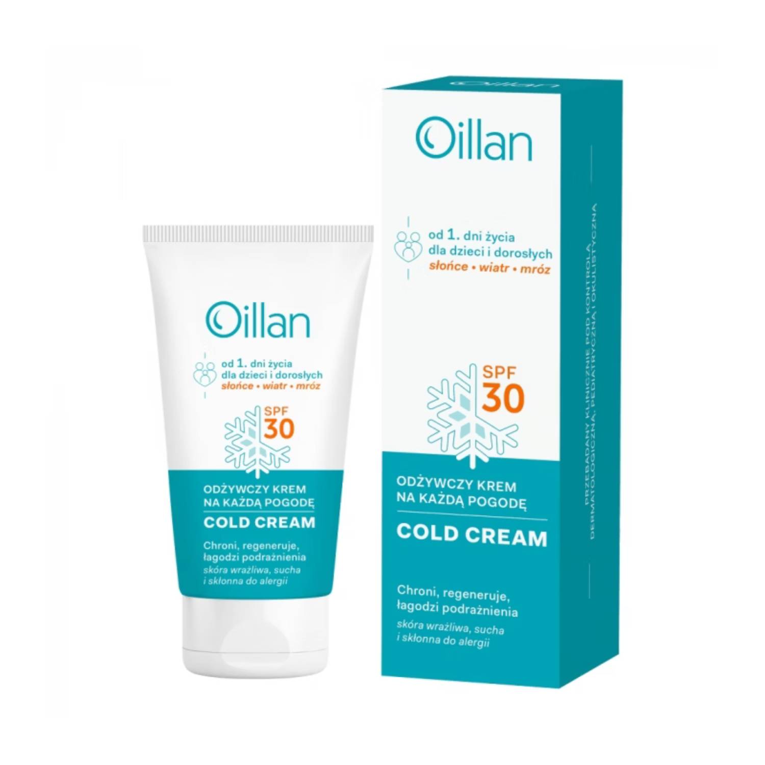 Oillan cold cream - krem do twarzy spf 30, 50 ml