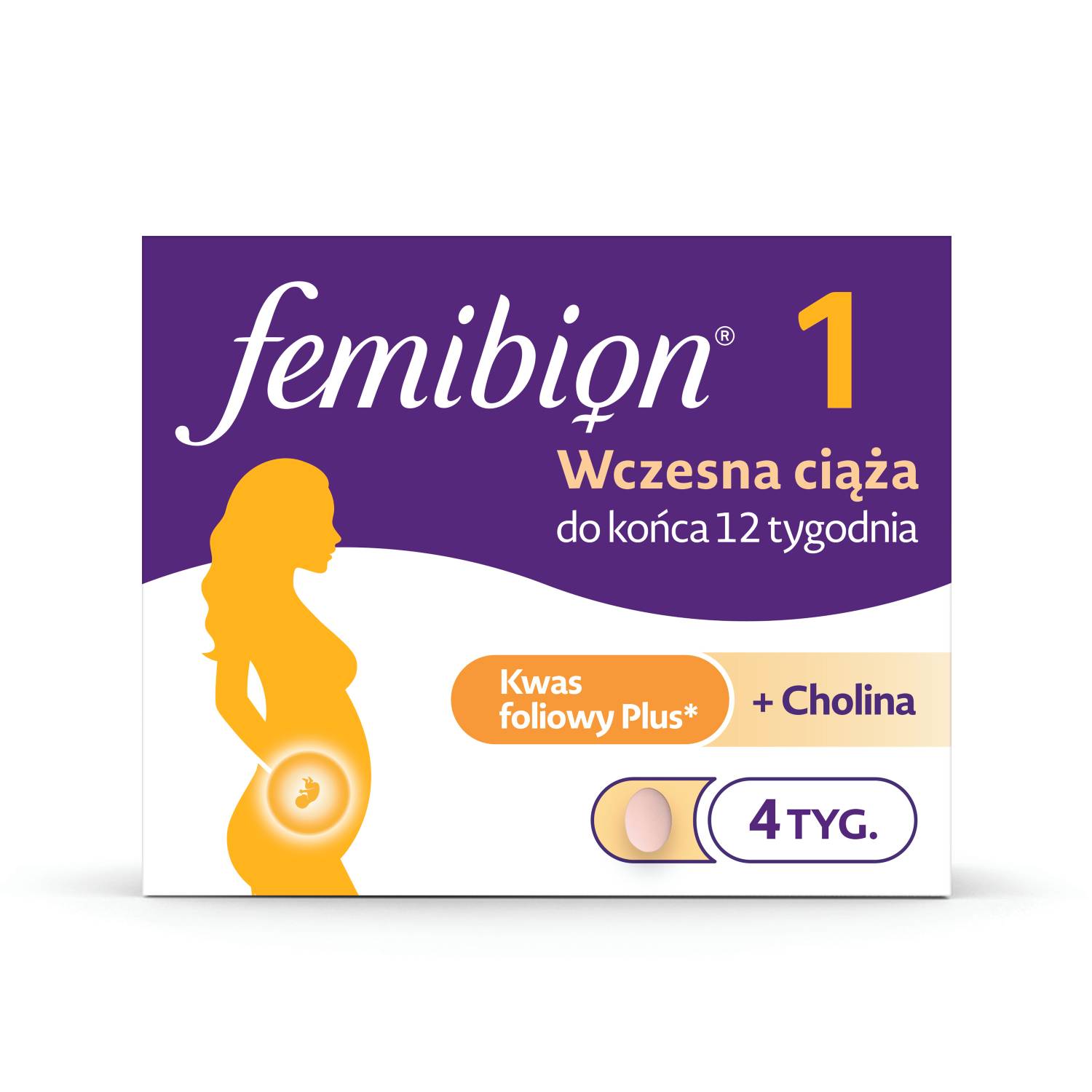 Femibion 1 wczesna ciąża - 1-12 tydzień, 28 tabletek
