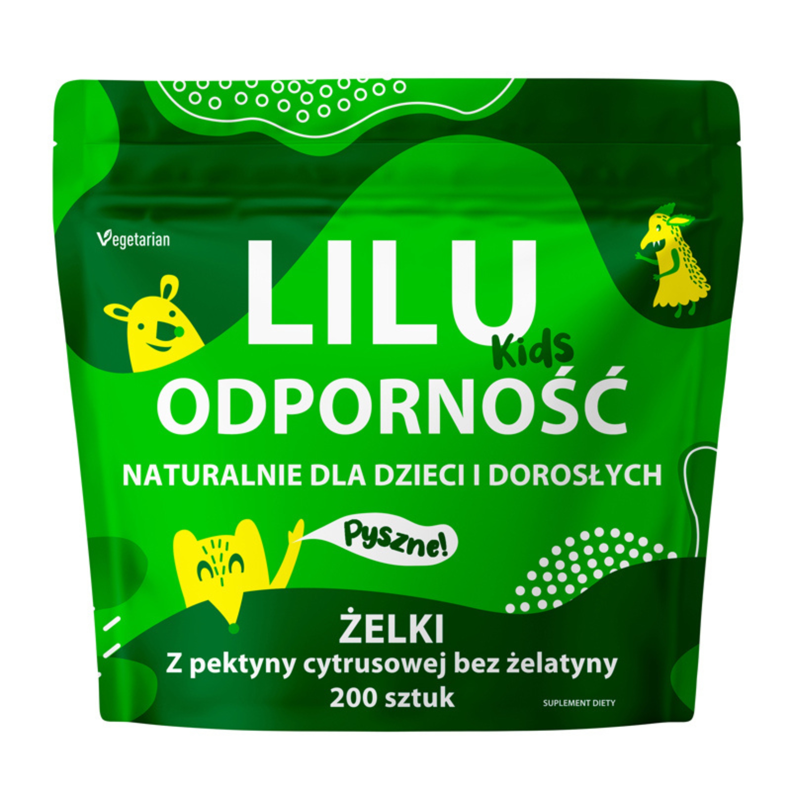 Lilu kids - odporność, żelki dla dzieci i dorosłych, 200 sztuk