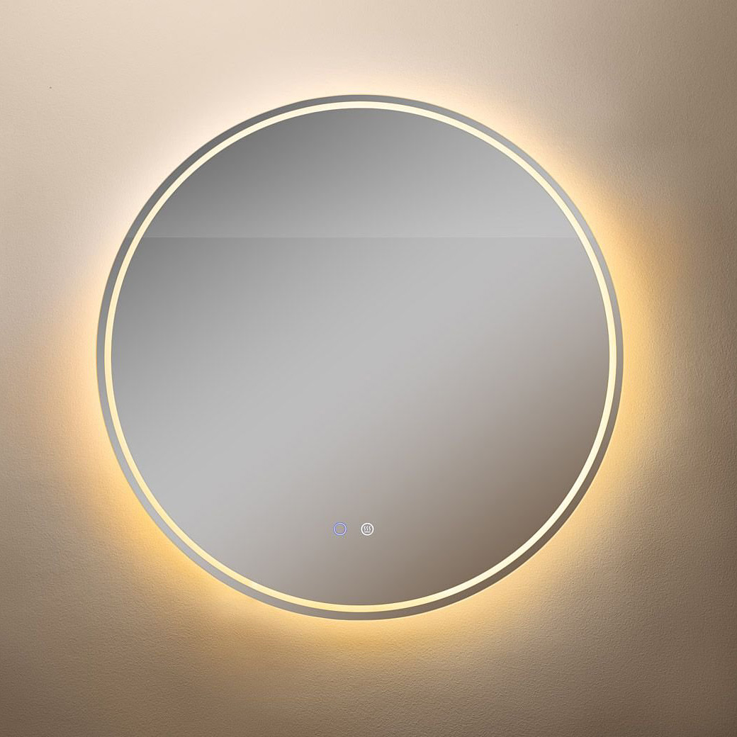 Zuma Line lustro 80x80 cm okrągłe z oświetleniem z matą grzewczą D3004-80 - Wysyłka w 24h