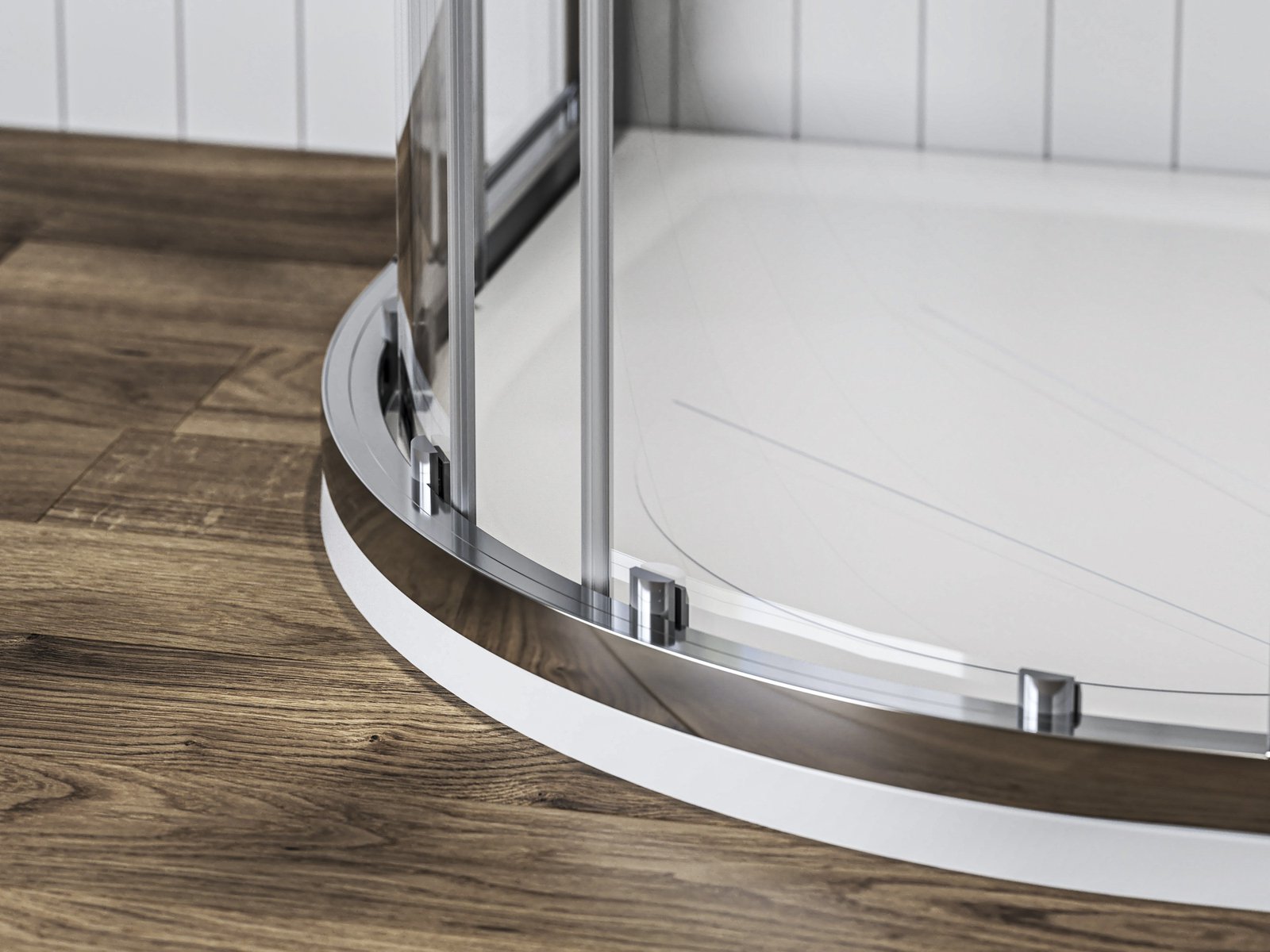 Ravak Blix II kabina prysznicowa NBLCP4 90x90 cm półokrągła bright alu/szkło przezroczyste 3BM70C00Z1