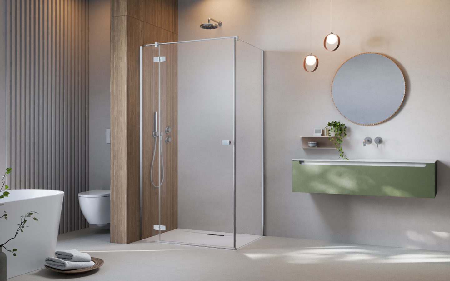 Radaway Fuenta Chrome KDJ drzwi prysznicowe 120 cm uchylne chrom połysk/szkło przezroczyste 1384042-01-01L