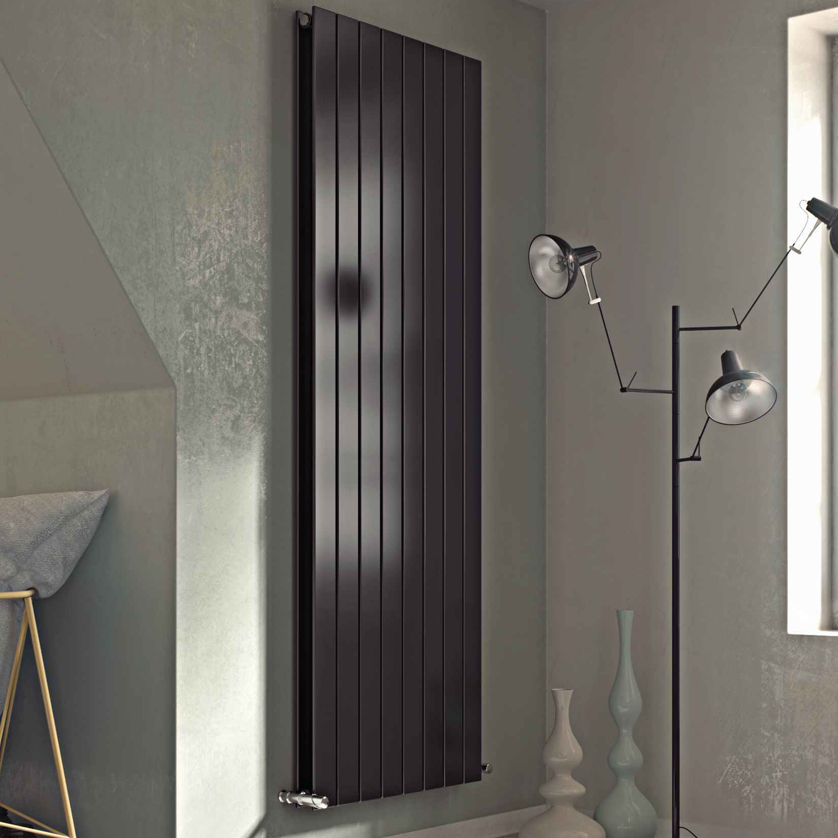 Luxrad Niagara Podwójna grzejnik dekoracyjny 180x44,5 cm podłączenie dolne NIAP180004457016ZDC