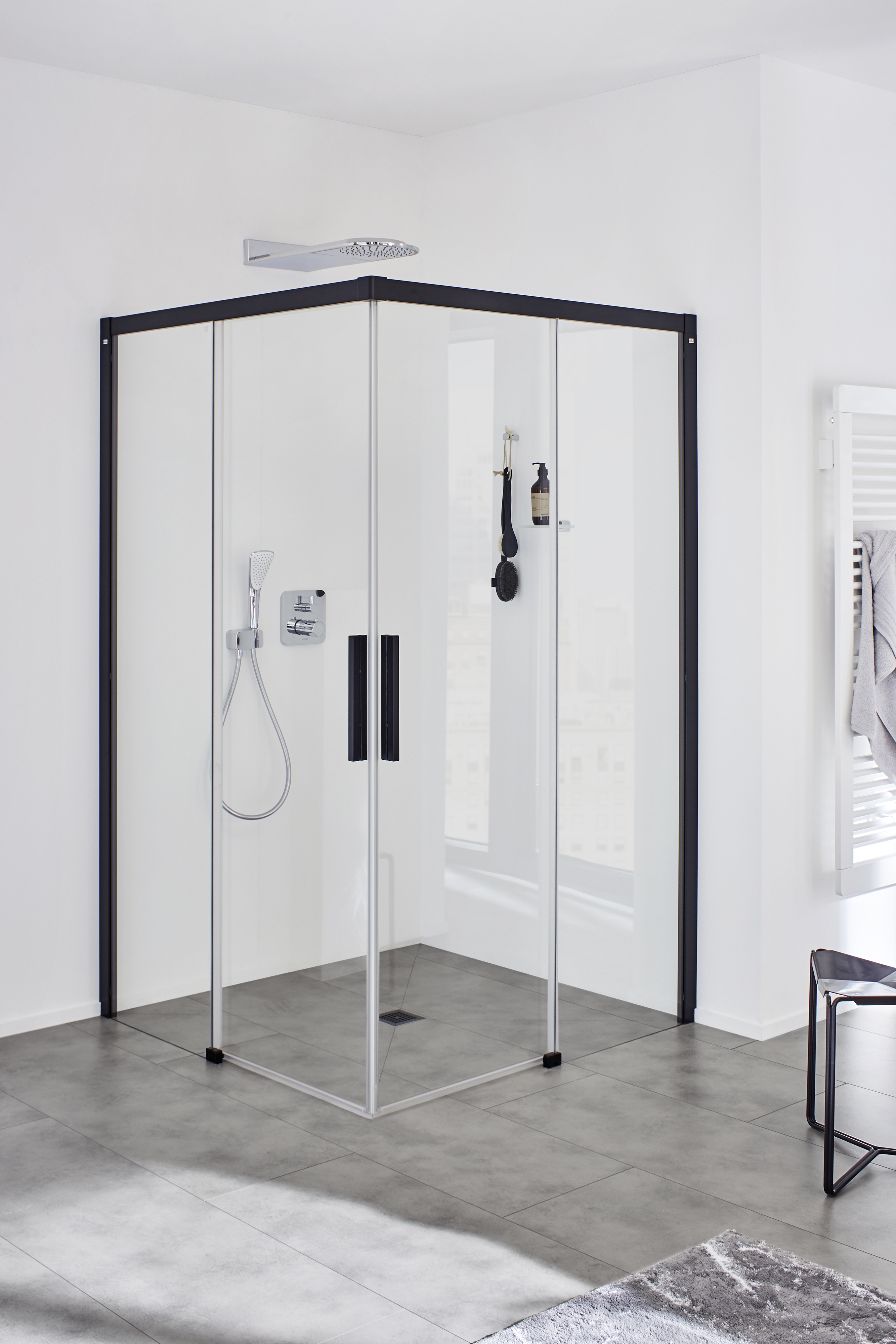 Kermi Nica NI C2 kabina prysznicowa część prawa 90x90 cm kwadratowa NIC2R090203PK - Wysyłka w 24h