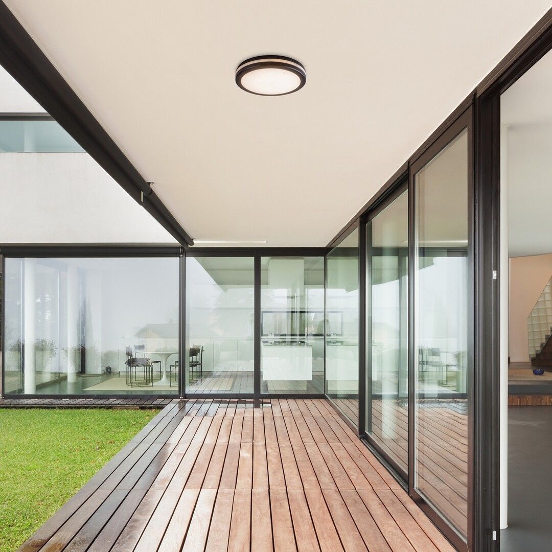 Rabalux Indre plafon zewnętrzny 1x28 W czarna 77035