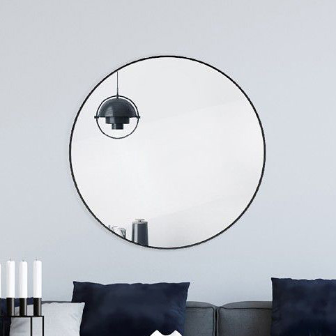 Ars Longa Loft lustro 70 cm okrągłe czarne LOFT70-C - Wysyłka w 24h